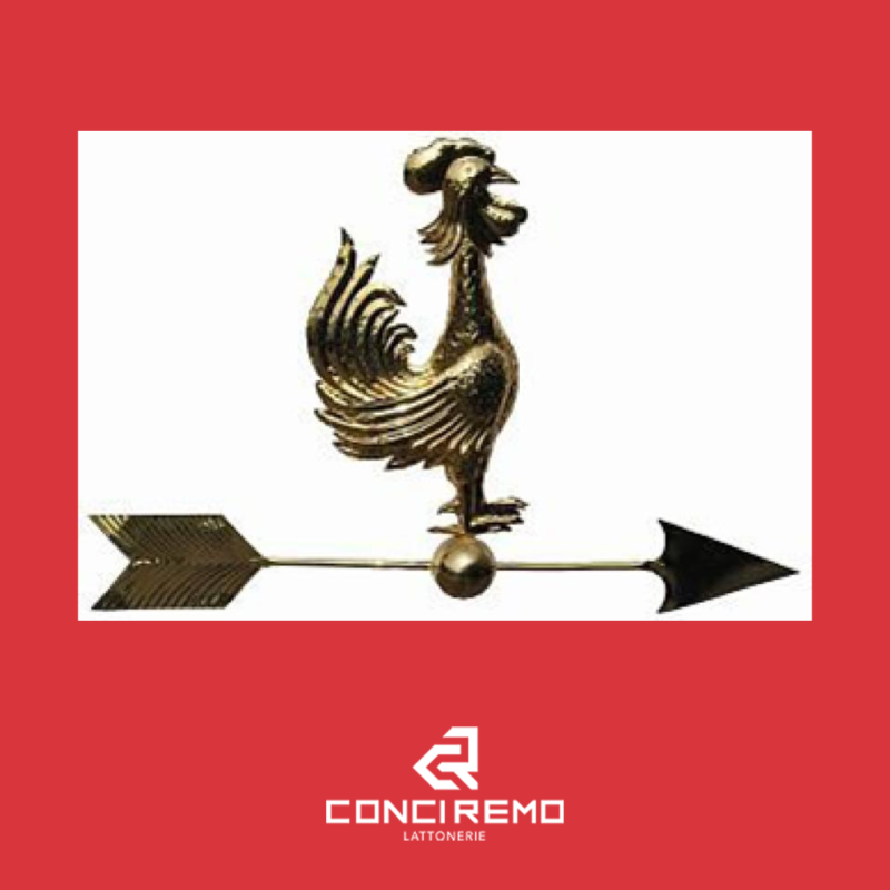 Gallo dorato con freccia