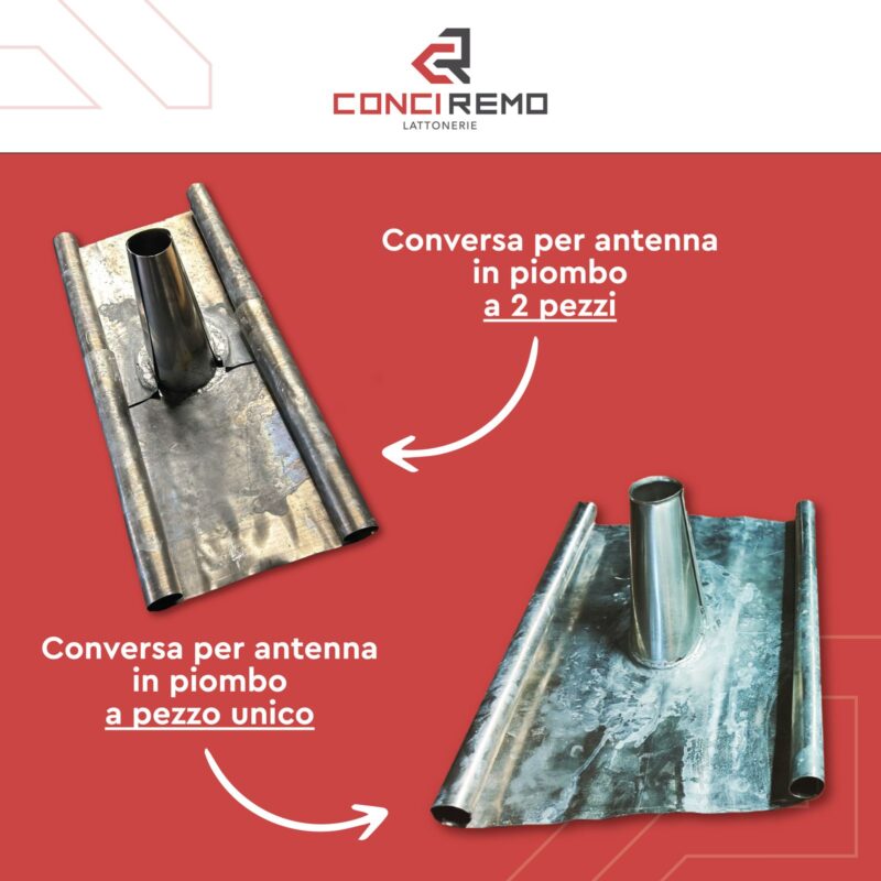 Converse in piombo per antenna